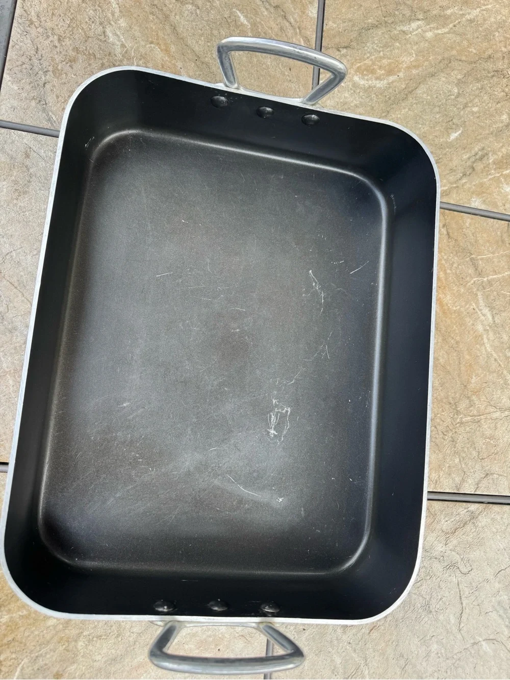 16x12” Nonstick Roasting Pan with Side Handles